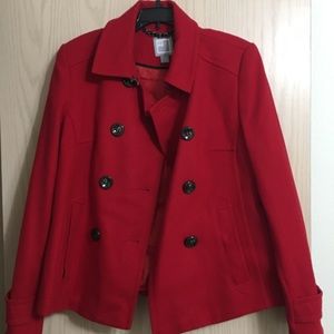 Red Pea Coat